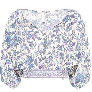 Unworn Spell “folk song” cropped blouse